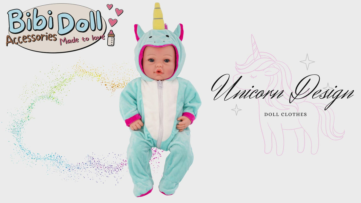 BiBi Outfits - Reborn Doll Clothes (Unicorn) (50 cm / 20")