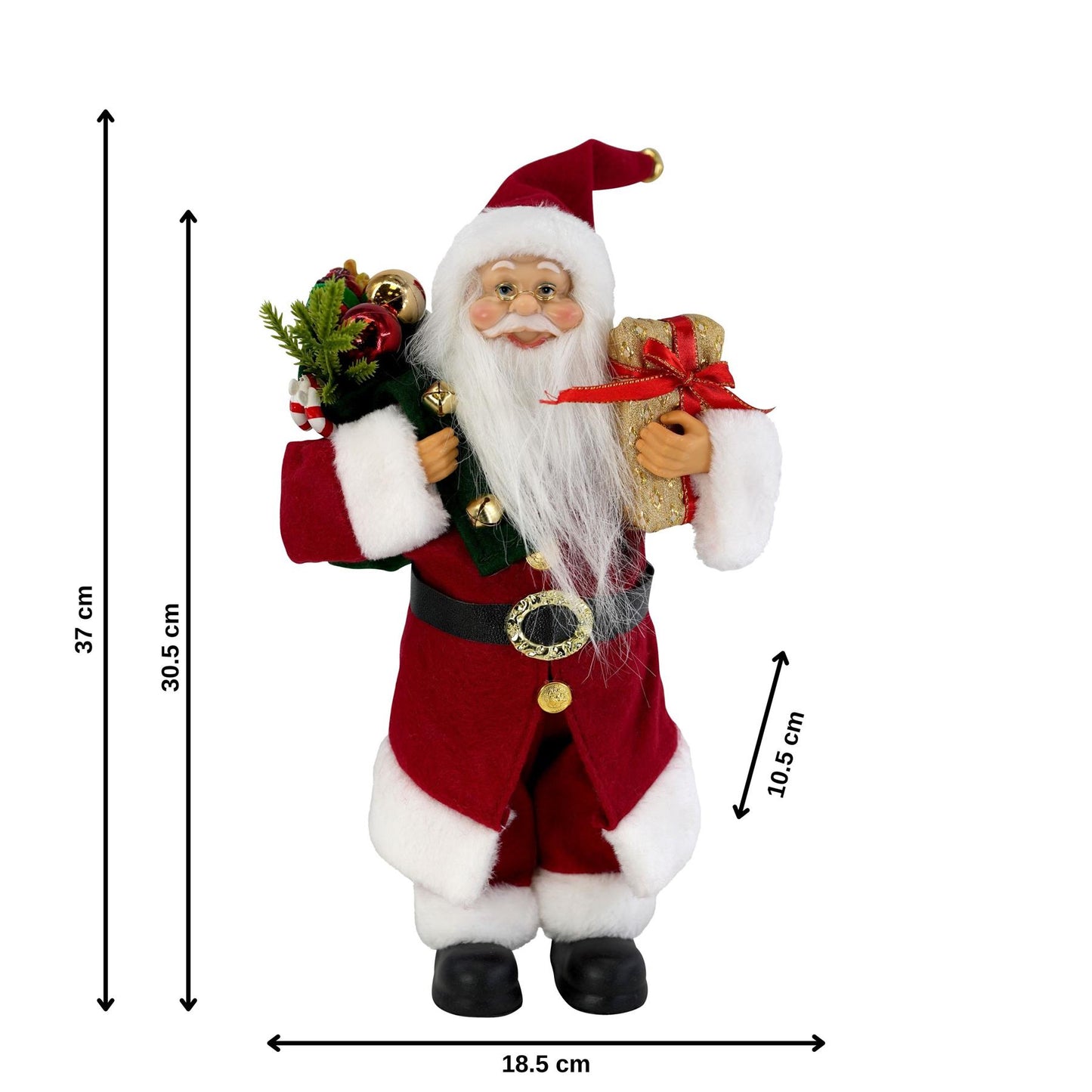 Standing Santa Claus Figure by The Magic Toy Shop - UKBuyZone