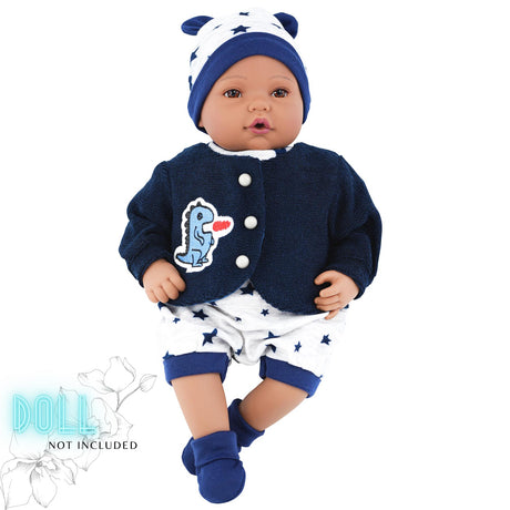 BiBi Outfits - Reborn Doll Clothes (Navy) (50 cm / 20") by BiBi Doll - UKBuyZone