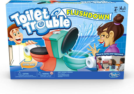 Toilet Trouble Flush down Kids Game 4+ Years by Hasbro - UKBuyZone