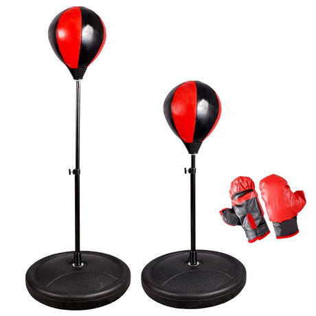 Freestanding Boxing Set Punch Ball Bag with Gloves by The Magic Toy Shop - UKBuyZone