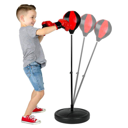 Freestanding Boxing Set Punch Ball Bag with Gloves by The Magic Toy Shop - UKBuyZone