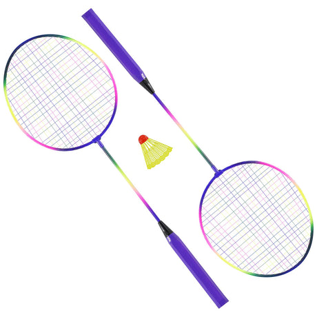 3 Piece Multicoloured Badminton Racquet Set by Geezy - UKBuyZone