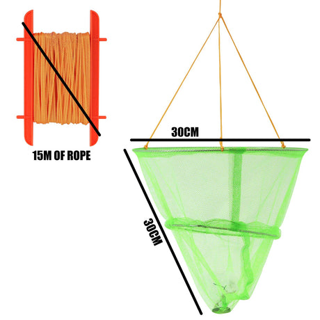 Kids Crab Drop Net w/ Net Bait Bag Holder Fishing by The Magic Toy Shop - UKBuyZone