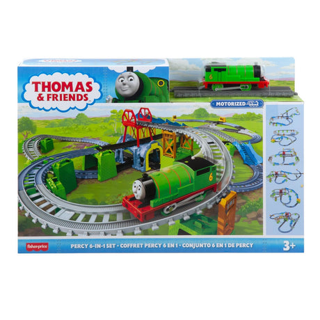 Thomas & Friends Track Master Percy 6-in-1 Builder Train Set by TrackMaster - UKBuyZone