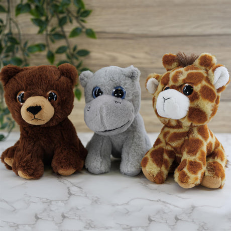 Set of 6 Soft Plush Animals Toys by The Magic Toy Shop - UKBuyZone