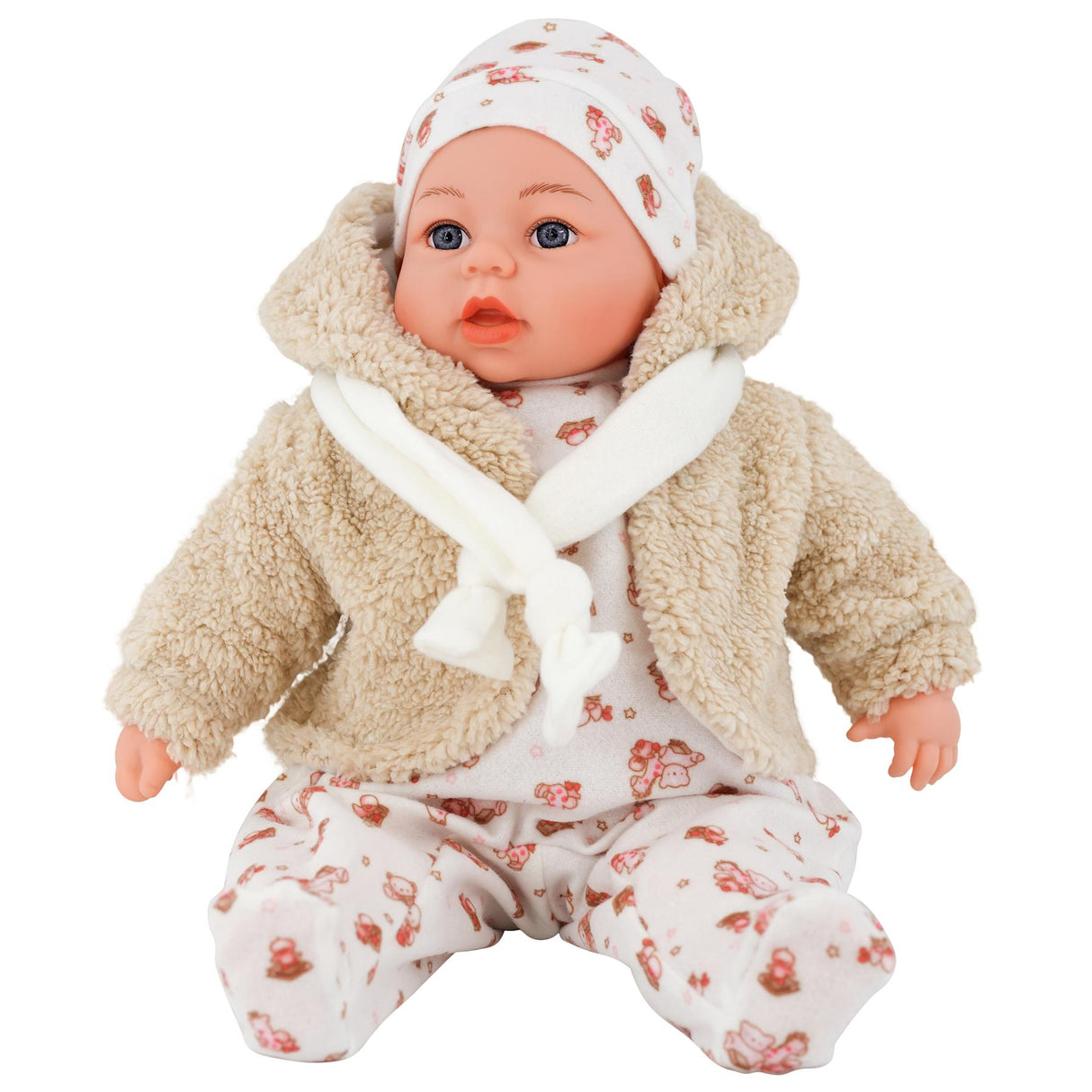 18" Bibi Girl Doll In Beige Coat by BiBi Doll - UKBuyZone