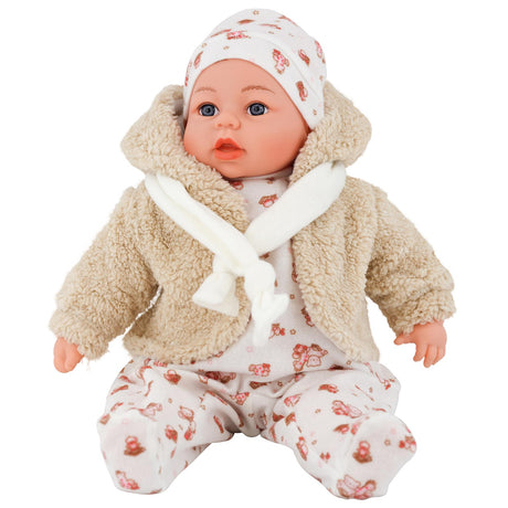 18" Bibi Girl Doll In Beige Coat by BiBi Doll - UKBuyZone