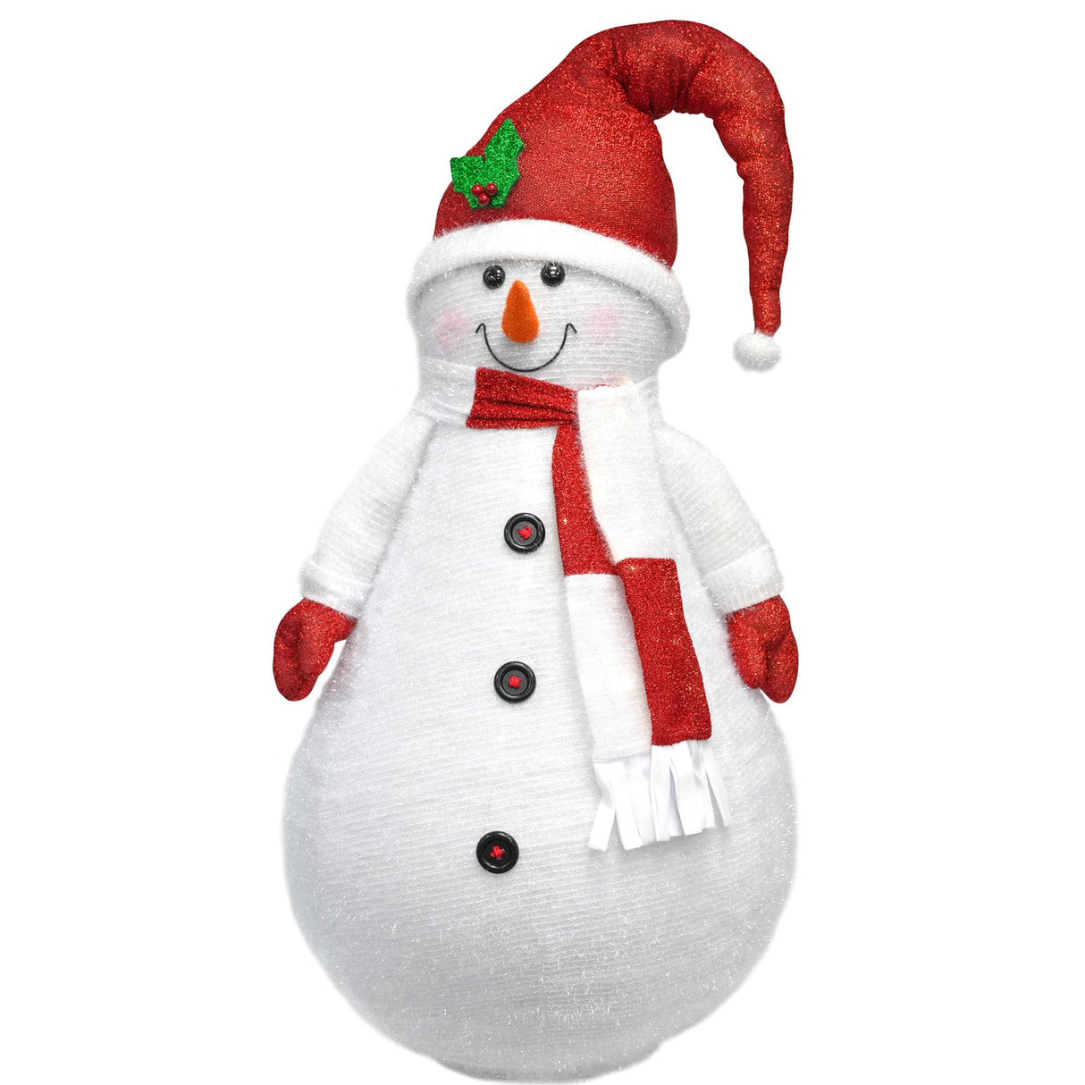 Collapsible Snowman Christmas Decoration with LED lights by The Magic Toy Shop - UKBuyZone