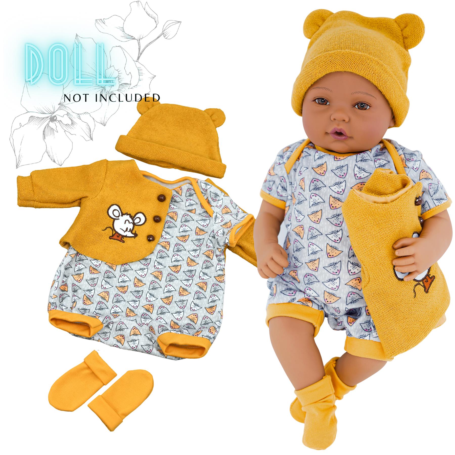 BiBi Outfits - Reborn Doll Clothes (Mouse) (50 cm / 20") by BiBi Doll - UKBuyZone