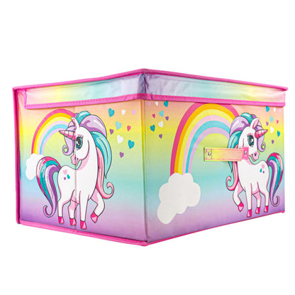 Rainbow Unicorn Storage Box by The Magic Toy Shop - UKBuyZone
