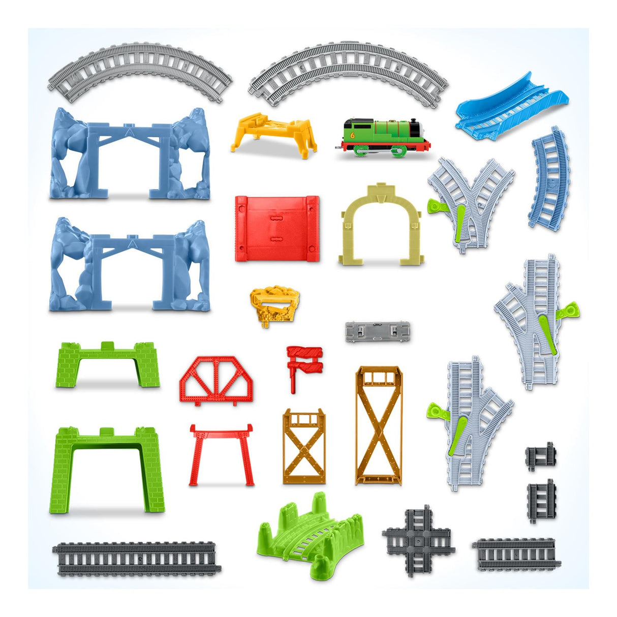 Thomas & Friends Track Master Percy 6-in-1 Builder Train Set by TrackMaster - UKBuyZone