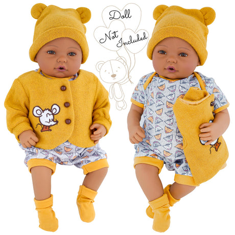 BiBi Outfits - Reborn Doll Clothes (Mouse) (50 cm / 20") by BiBi Doll - UKBuyZone