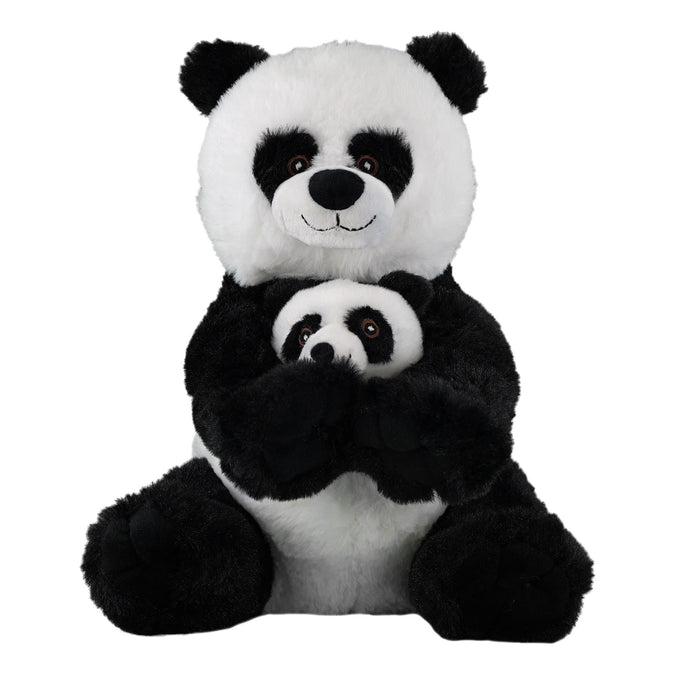 Super Soft Mommy & Baby Panda Plush Toy - UKBuyZone