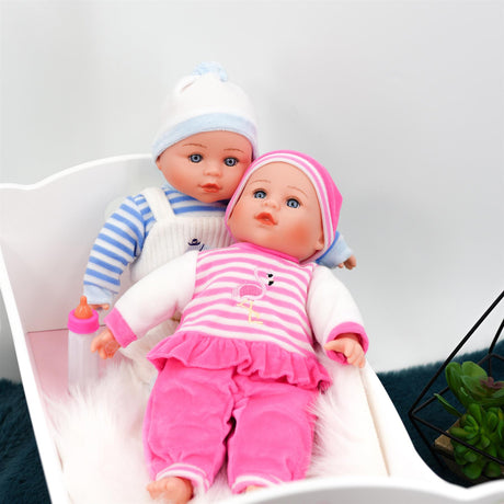 BiBi Twin Baby Dolls & Accessories (33 cm / 13") by BiBi Doll - UKBuyZone