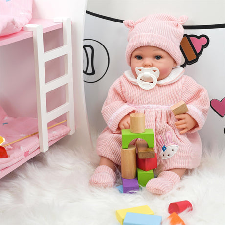 BiBi Outfits - Reborn Doll Clothes (Pink Dress) (50 cm / 20") by BiBi Doll - UKBuyZone