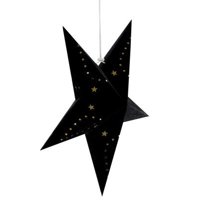 45 cm Black Velvet Star by Geezy - UKBuyZone