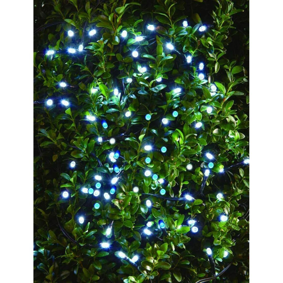 GEEZY Garden Light White & Blue LED String Outdoor Lights