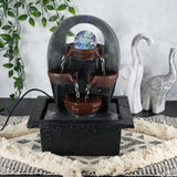 GEEZY Water Feature Cascading Water Feature Led Lights