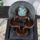 GEEZY Water Feature Cascading Water Feature Led Lights