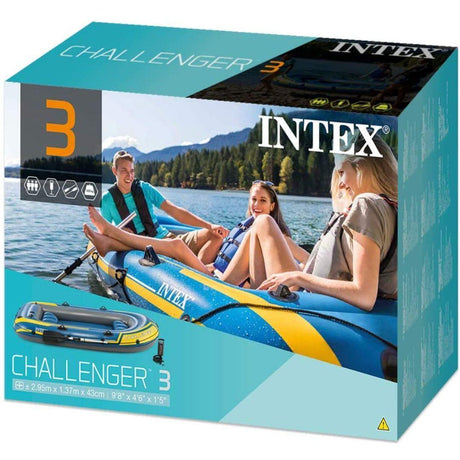 INTEX Inflatable Challenger 3 Boat Set