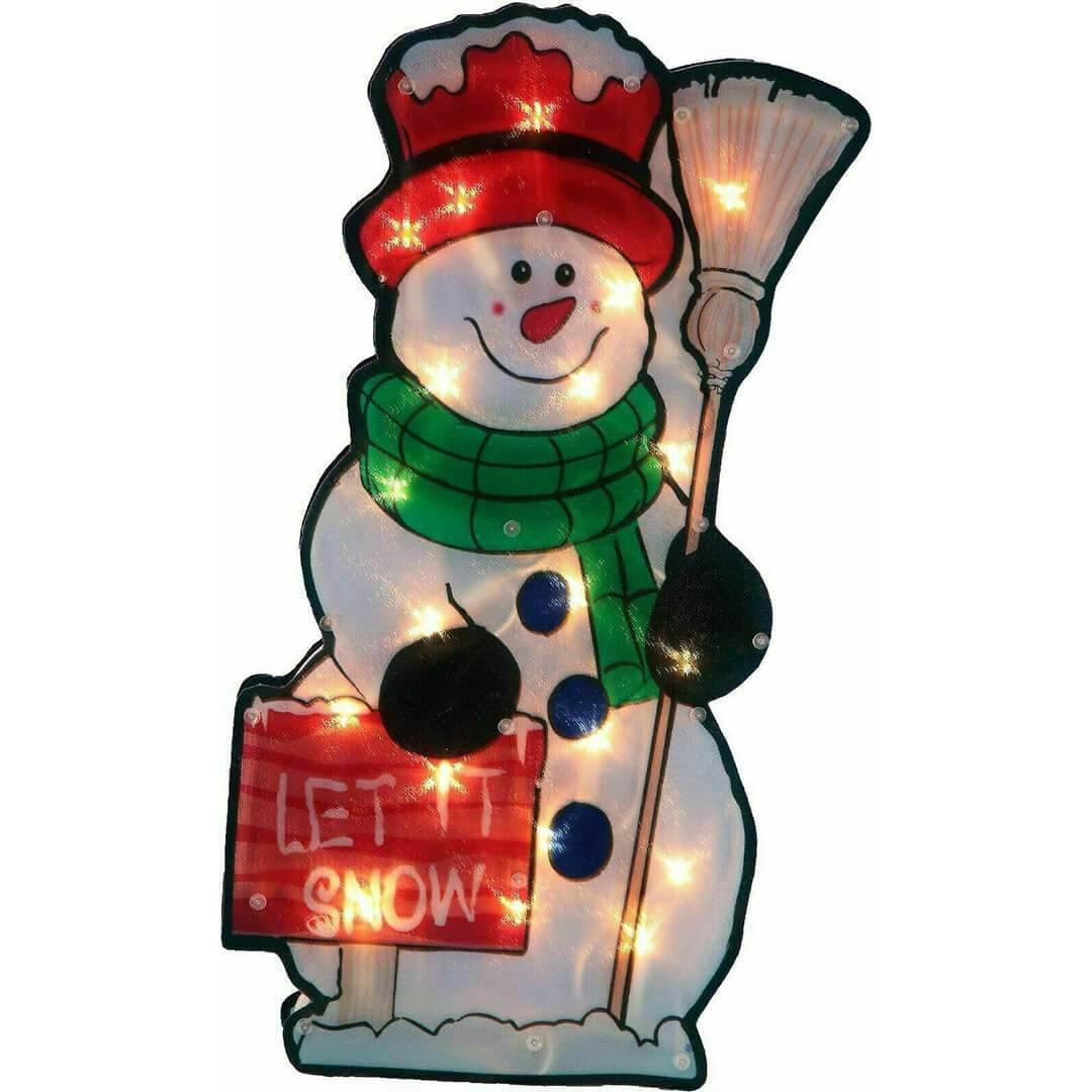 The Magic Toy Shop Christmas Decoration Let It Snow Sign Christmas LED Light Silhouette