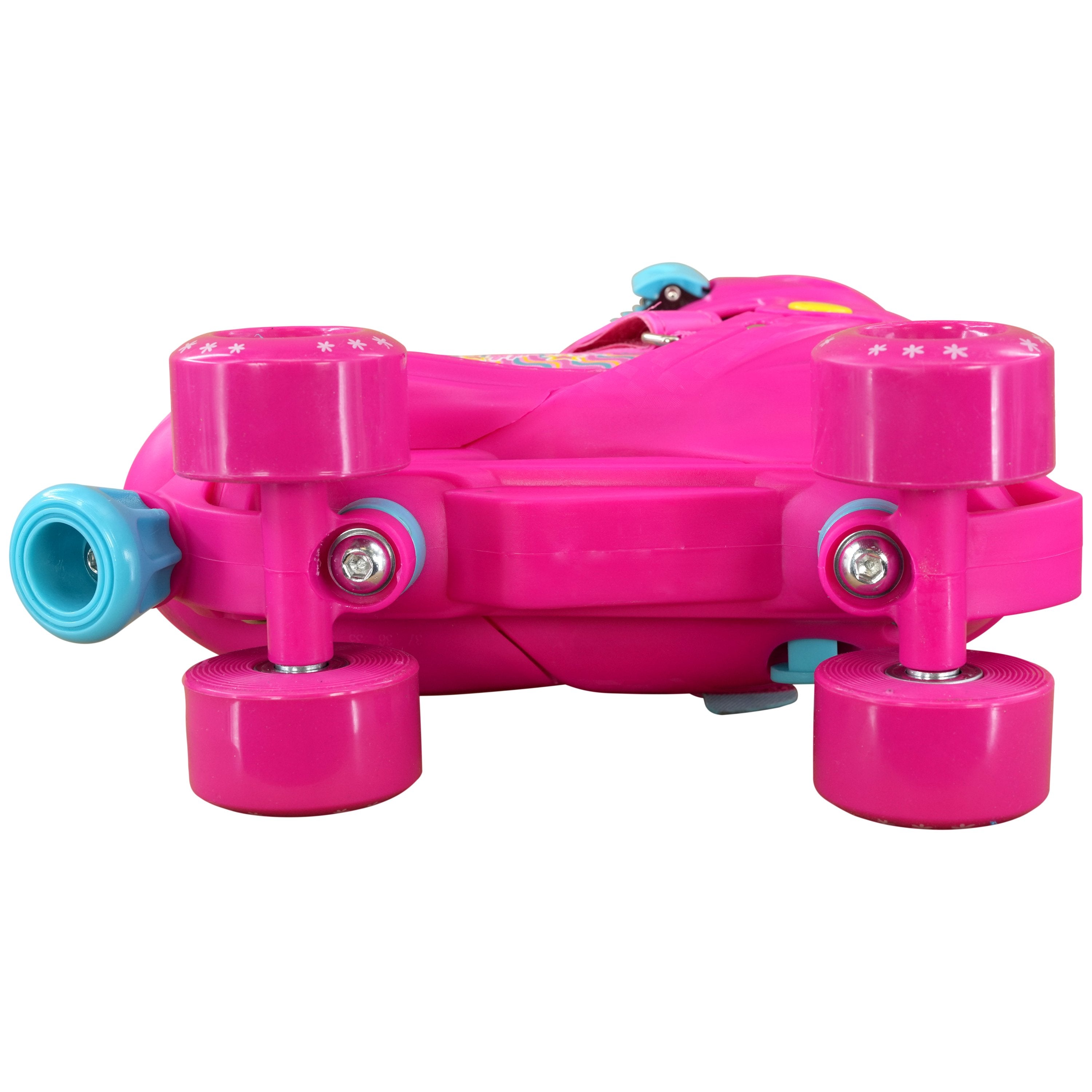Pink Roller Skates for Kids with 4 Wheel by The Magic Toy